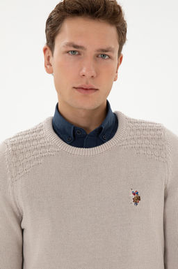 Erkek Slim Fit Bisiklet Yaka Ta_ Kazak - U.s. polo assn фото 2