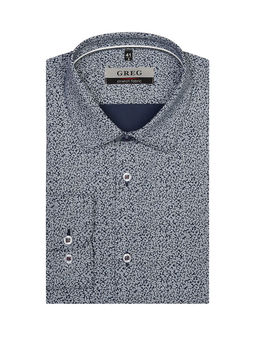 Сорочка мужская длинный рукав GREG 213/237/0047/ZN/1p STRETCH_V  фото 7