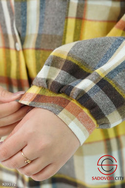 Рубашка женская в клетку - Bruno фото 4