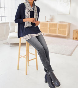 Комплект из двух блуз, синяя-розовая-пестрая - Heine фото 6