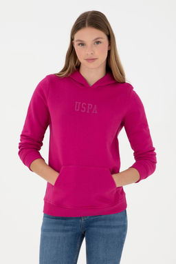 Женский базовый свитшот цвета фуксии Неожиданная скидка в корзине