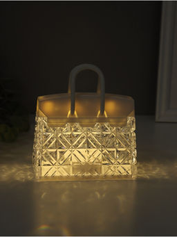 Фигурка светящаяся RISALUX «Дамская сумочка», LED-ночник, 3×AG13, 11.5×6.5×13 см