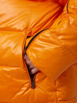 Куртка женская 1241122005 orange/black - Eleganzza фото 5