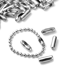 Цена за 1000 шт. Застёжка для цепочки с шариками, d = 3,2 мм, цвет серебряный - Simaland фото 2