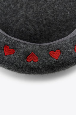 100% WOOL HEART BERET - Zara фото 2