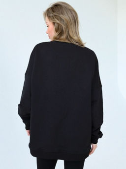 MY Свитшот жен. О-вырез вышивка на рукаве СО001  фото 7