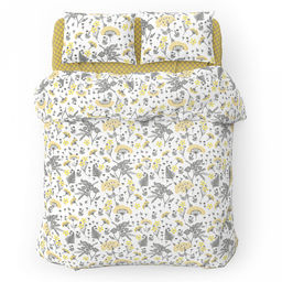 Пододеяльник на пуговицах 1,5 спальный "Здоровый сон" 145х215см, поплин 115г/м2, хлопок 100%, упаковка "классическая" ПВХ 28х41см, "Домашняя мода" (Россия)