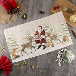 Новогоднее полотенце Этель Christmas forest 40х73 см, 100% хл, саржа 190 гр/м2