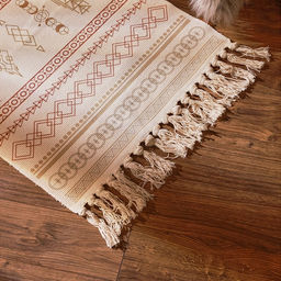 Коврик SL Home Cotton, 60150 см, красный, молочный, хлопок 50% - Sima-land home фото 2