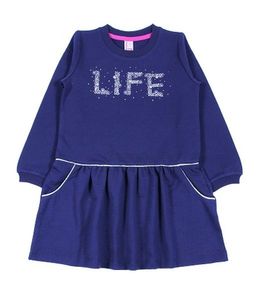 CRB wear/CWK 62023 Платье для девочки, темно-синий/Ex.Cherubino