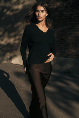 SATIN MIDI SKIRT - Zara фото 12