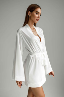1160 ХАЛАТ БЕЛЫЙ - Karolina фото 2