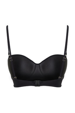TRENDYOLMILLA Siyah Straplez Buzgulu Bikini Ustu TBESS24BU00112