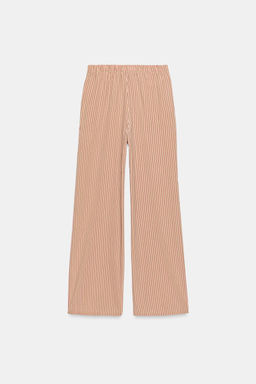 PANTAL?N FLUIDO RAYAS / Rosa / Blanco - Zara фото 6