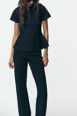 STRAIGHT KNIT TROUSERS - Zara фото 2