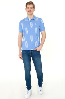 U. S. Polo Assn Мужская темно-синяя футболка с воротником-поло - U.s. polo assn фото 5