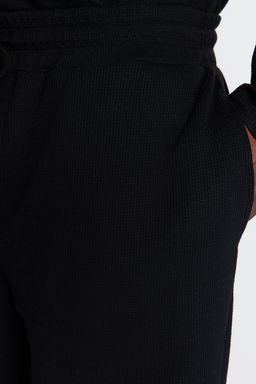 TRENDYOL MAN Siyah Regular Fit Waffle Orme Buyuk Beden Pijama Tak?m? TMNAW24AI00001 - Trendyolmilla фото 5