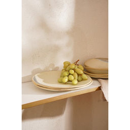 Тарелки SL Home Волны Сардинии, d=21.5 см, фарфор, набор 2 шт., бежевые