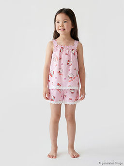 Hello Kitty Bask?l? K?z ?ocuk ?ortlu Tak?m