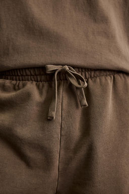 BERMUDA JOGGER B?SICA LAVADA / Marr?n - Zara фото 6