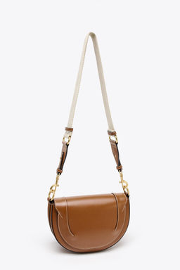 CANVAS STITCH DETAIL CROSSBODY BAG - Zara фото 3