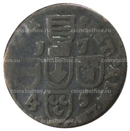 Монета 1 лиард 1745 года Льеж