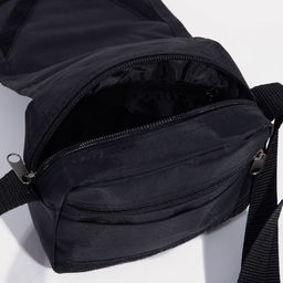 Сумка кросс-боди мужская Luris, на молнии, 17×9×17 см, чёрная