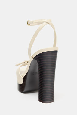 SANDALIA PLATAFORMA HEBILLA / Blanco Crudo - Zara фото 5