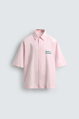 CAMISA CUADROS COMBINADO GR?FICO / Rosa / Blanco - Zara фото 8
