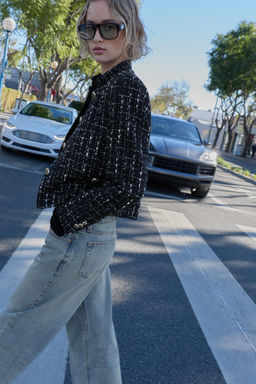 TEXTURED METALLIC THREAD BLAZER - Zara фото 15