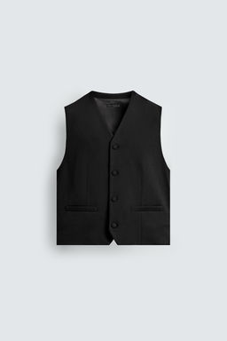 TEXTURED WAISTCOAT WITH POCKETS - Zara фото 7