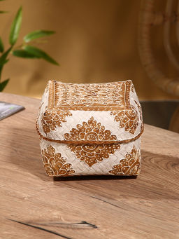 Корзинка плетёная «Манадо», 16×16×12 см, бамбук, светлая