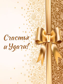 Пакет подарочный под две бутылки Счастья и удачи!, 35?20?9 см - UPAK LAND фото 3