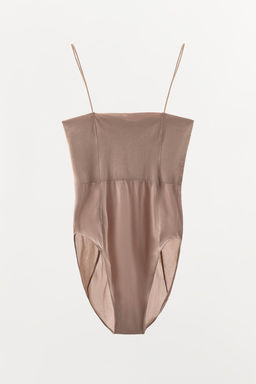 FITTED BODYSUIT WITH STITCHING - Zara фото 9