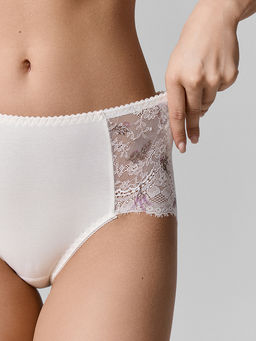 Цена за 2 штуки! Трусы макси женские с кружевными вставками - Mark formelle фото 6