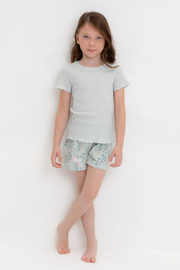 К 1596/серое небо,лесная тайна пижама для дев