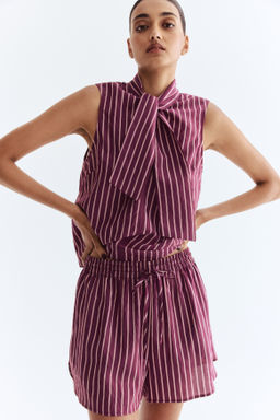 Pantal?n corto con cord?n de ajuste - H&m фото 3
