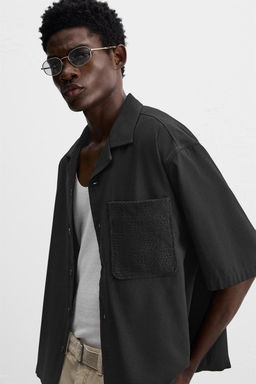 CROCHET POCKET SHIRT - Zara фото 5