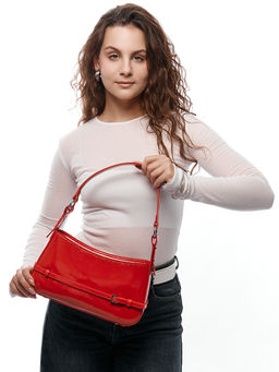 LACCOMA сумка TH1099-2-красный натуральная кожа полиэстер