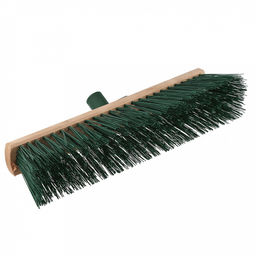 Щетка для пола деревянная 40см, втулка наклонная пластмассовая с резьбой д22мм, бук (Россия)