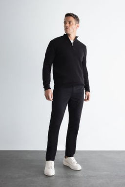 Chino Kanvas Pantolon Slim Fit Dar Kesim Pamuklu Esnek Dar Paca