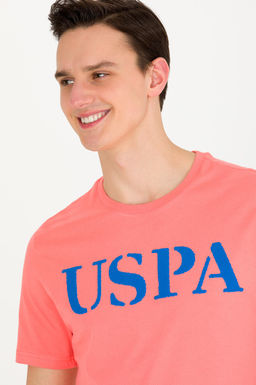 U. S. Polo Assn Мужская базовая футболка с круглым вырезом Salmon - U.s. polo assn фото 2