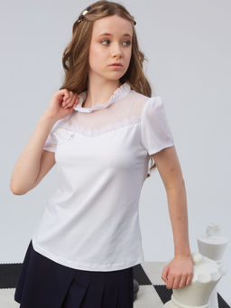 Блузка белый 202230605 - Nota bene фото 8