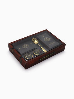 Подарочный набор 23 Февраля, крем-мед, орехи в шоколадной глазури, чай, ложка - Фабрика счастья фото 9