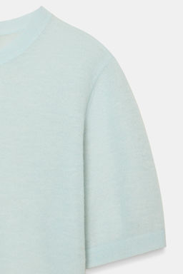 SHORT SLEEVE WOOL BLEND JUMPER - Zara фото 14