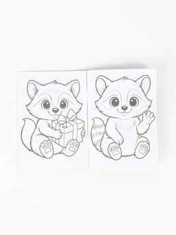 Подарочный набор: блокнот раскраска А6, 32 л.и ручка пиши-стирай Енотик - Simaland фото 2