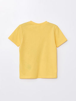 Bisiklet Yaka K?sa Kollu Bask?l? Erkek Bebek Ti??rt - Waikiki фото 3