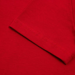 Футболка женская с вырезом лодочка MINAKU: Basic line, красная, размер 46