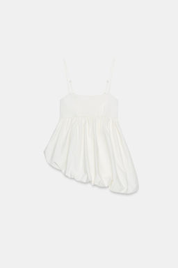 TOP TIRANTES GLOBO / Blanco roto - Zara фото 7