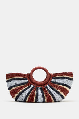 BOLSO DE MANO EFECTO TRENZADO / Multicolor - Zara фото 2